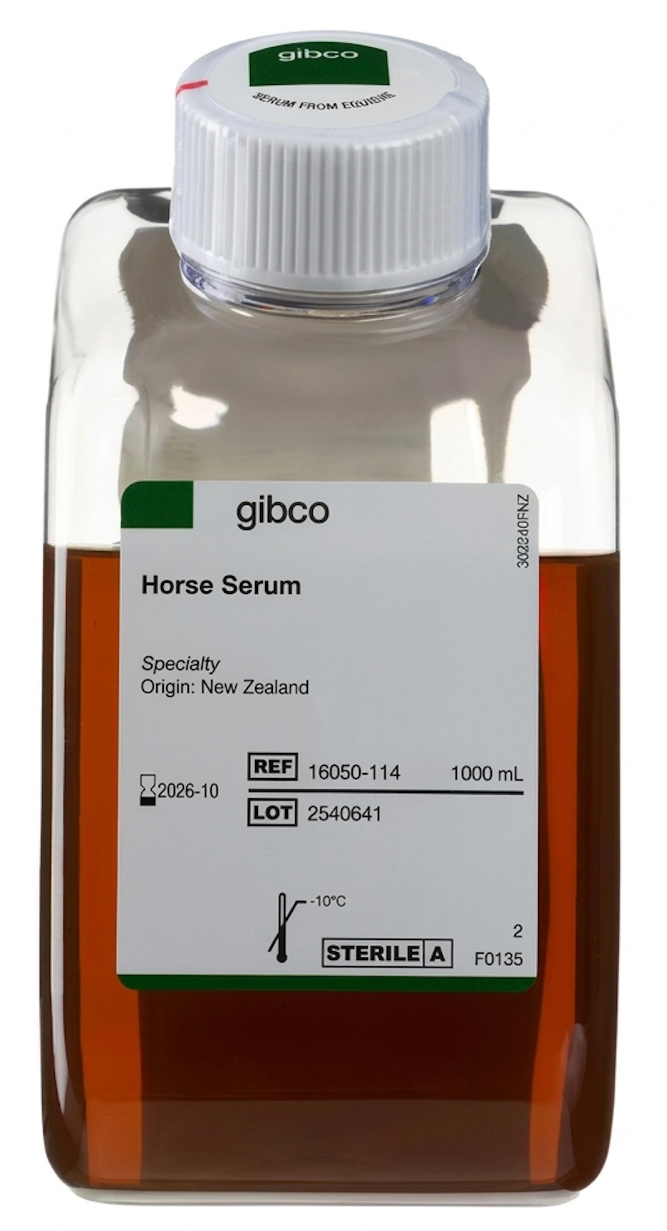 Gibco™ Paardenserum, afkomstig uit Nieuw-Zeeland